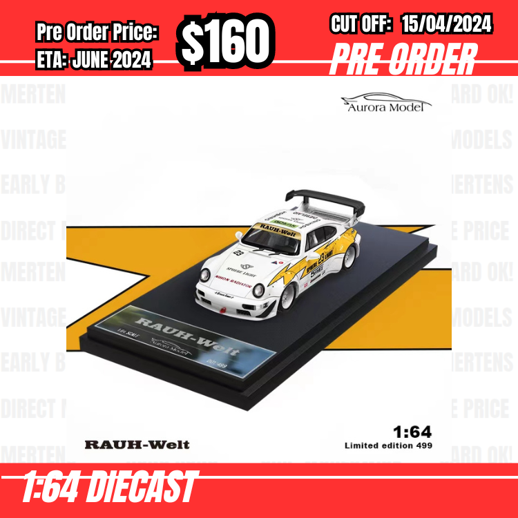 RS-$160  * Time Micro * 1:64 RWB964 White Flash [OD10/04]