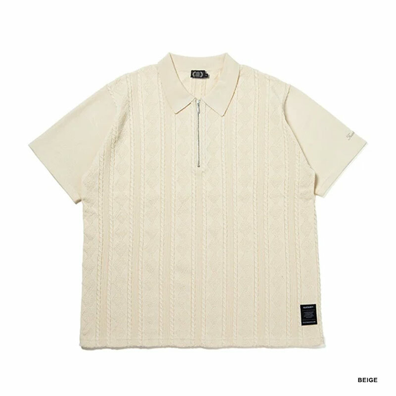 430 S/S JAQUARD KNIT POLO