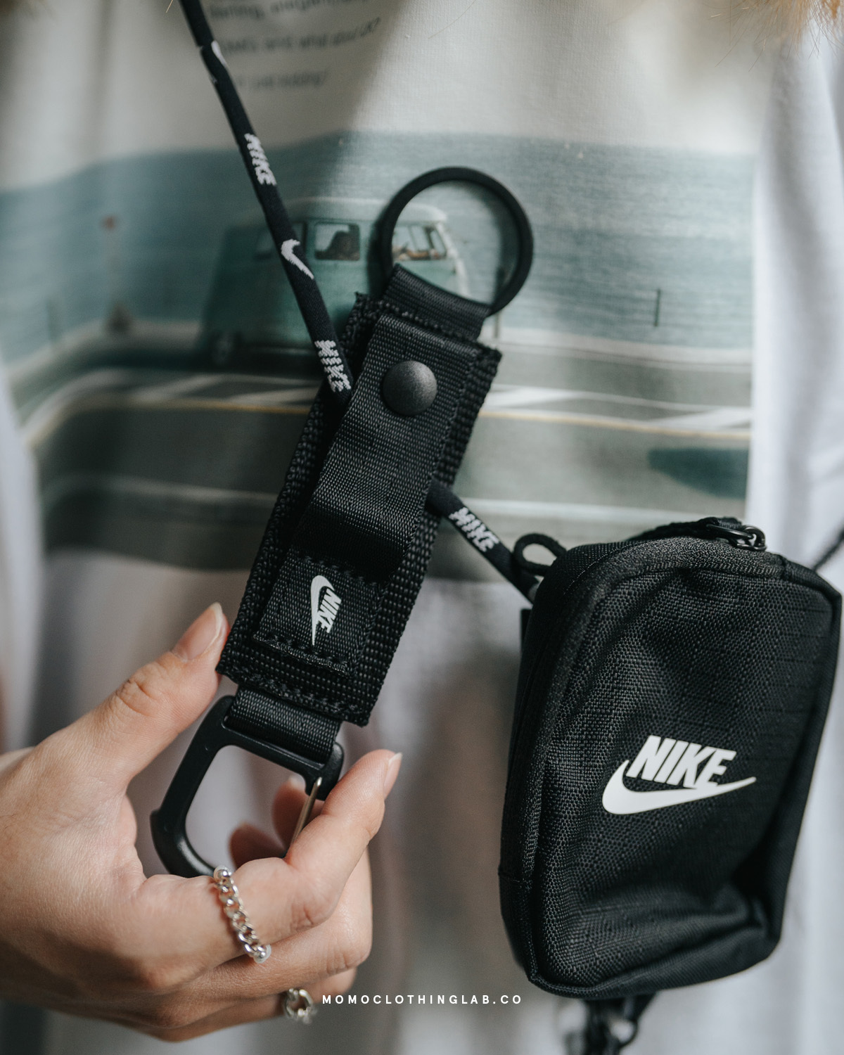 Nike Club 鑰匙扣環 黑 HF3594-091 / 灰 HF3594-007