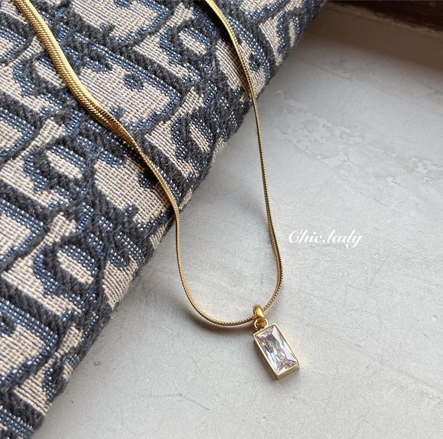 Necklace ｜歐美白鑽蛇骨鍊