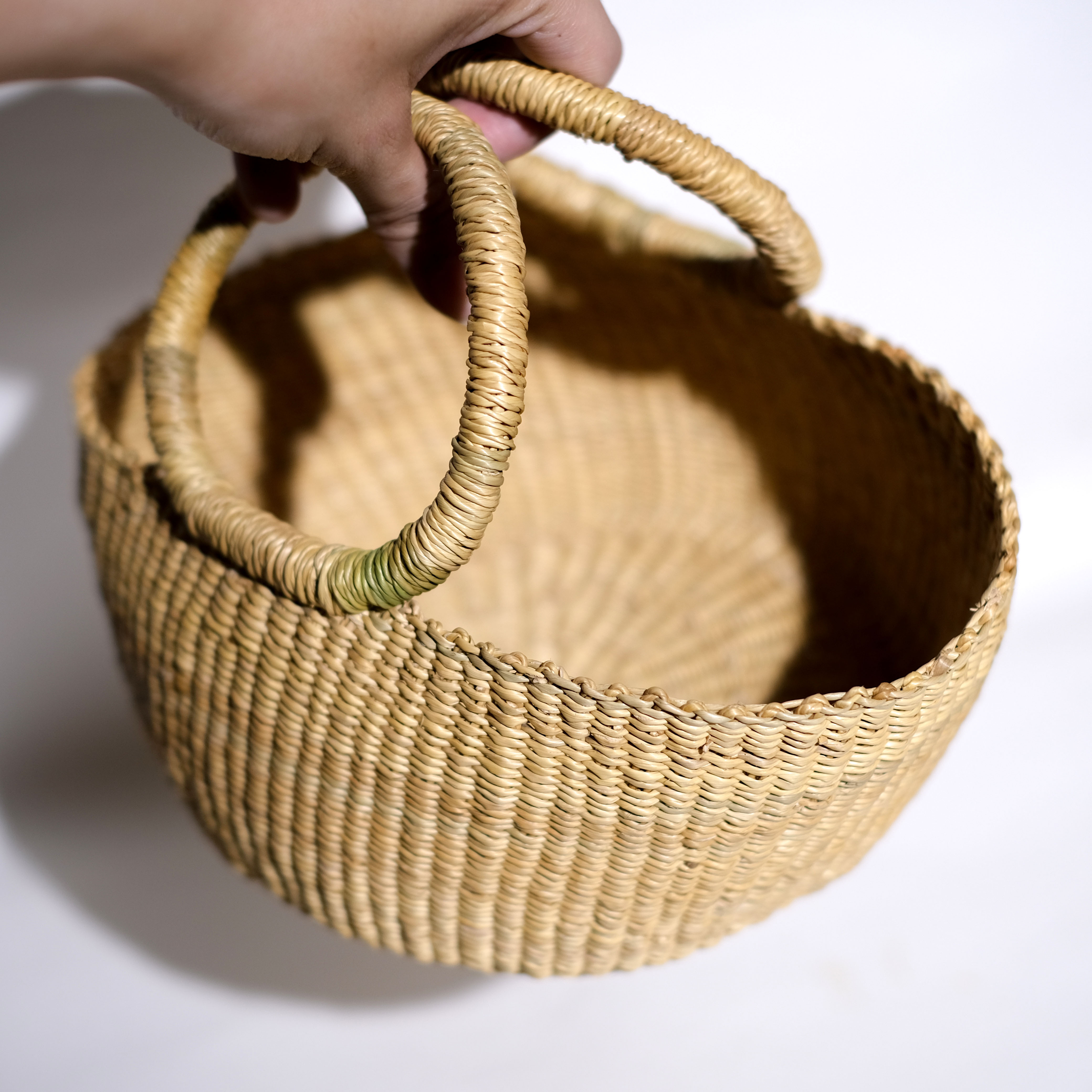 象草編織提籃｜璞石 - 小｜迦納