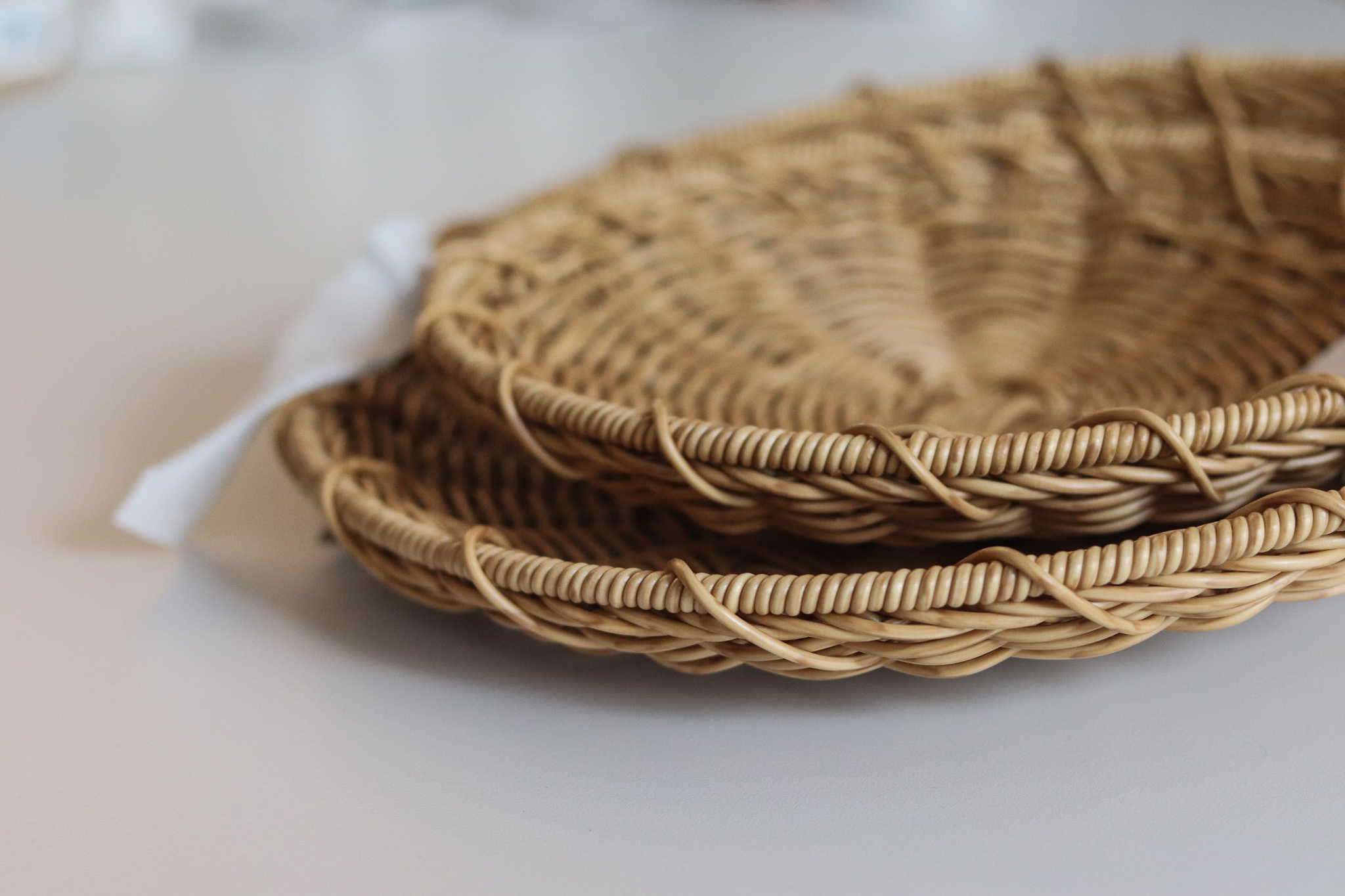 Utile 可水洗 編織 托盤 圓形瀝水盤