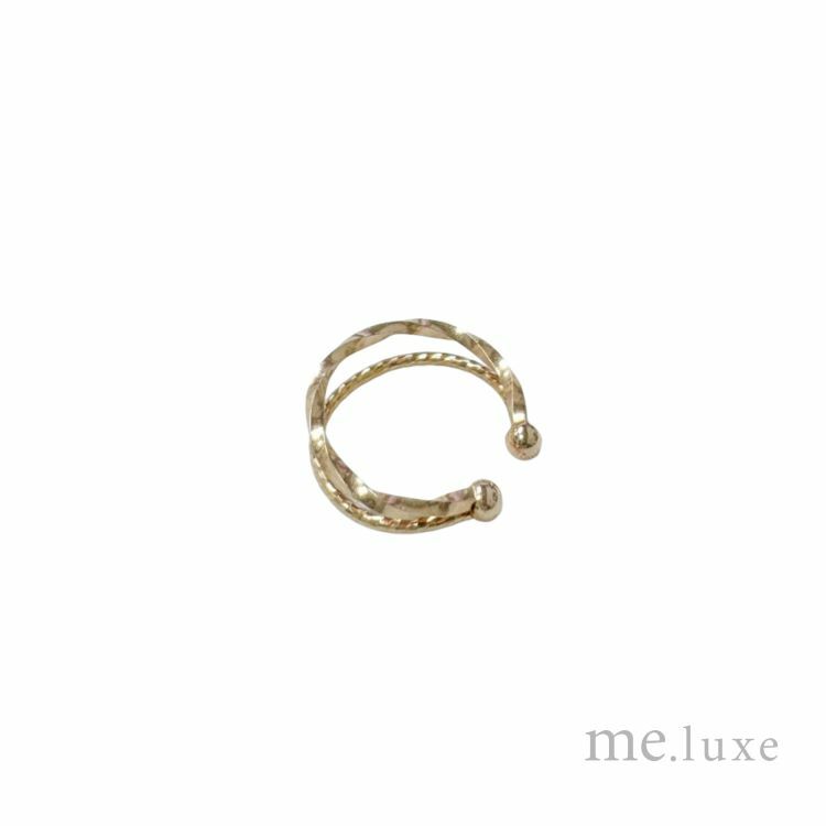 【me.luxe】K10雙圈耳骨夾(單耳)