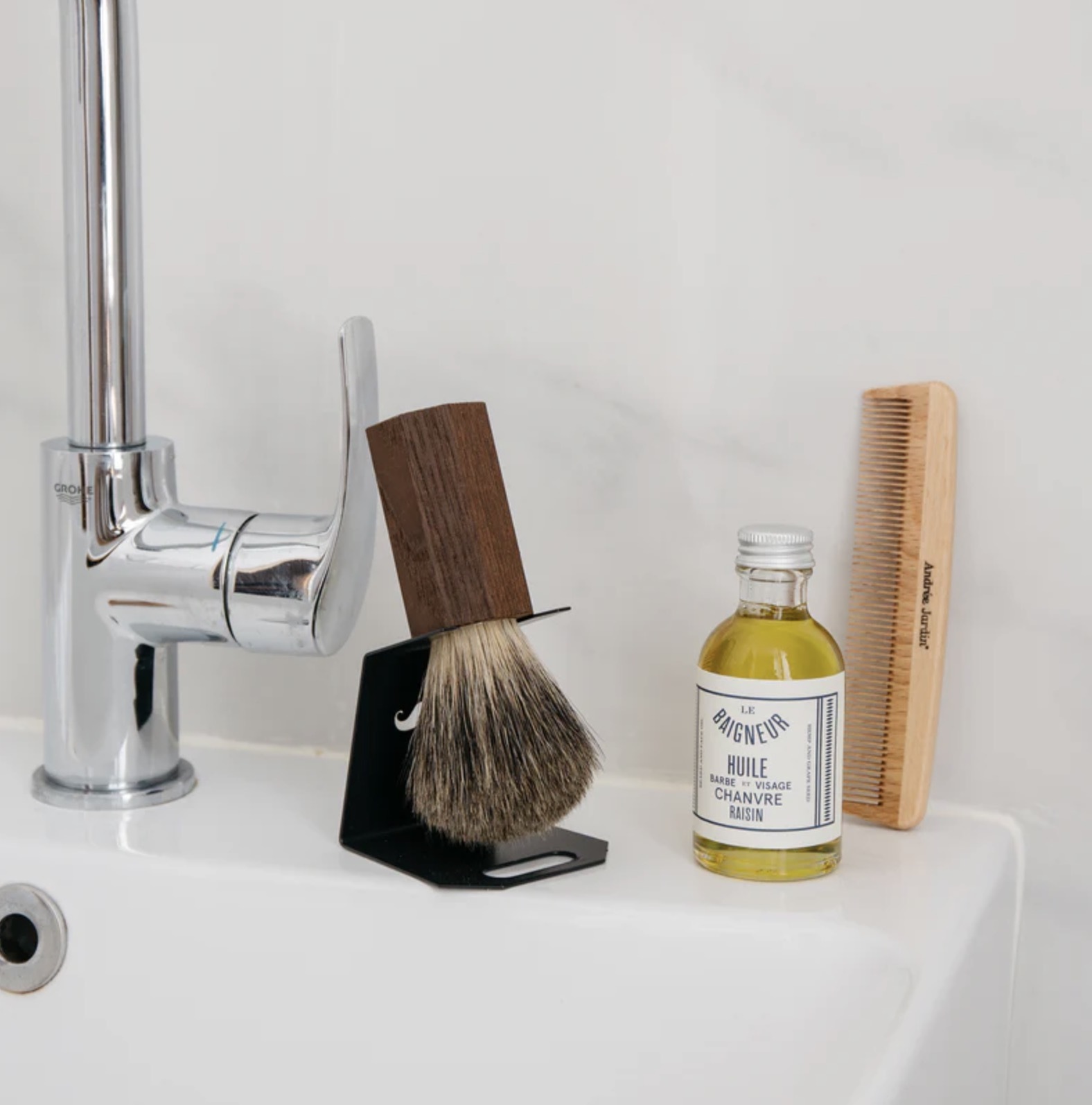 Andree Jardin l 鬍子刮鬍刷架-典雅黑