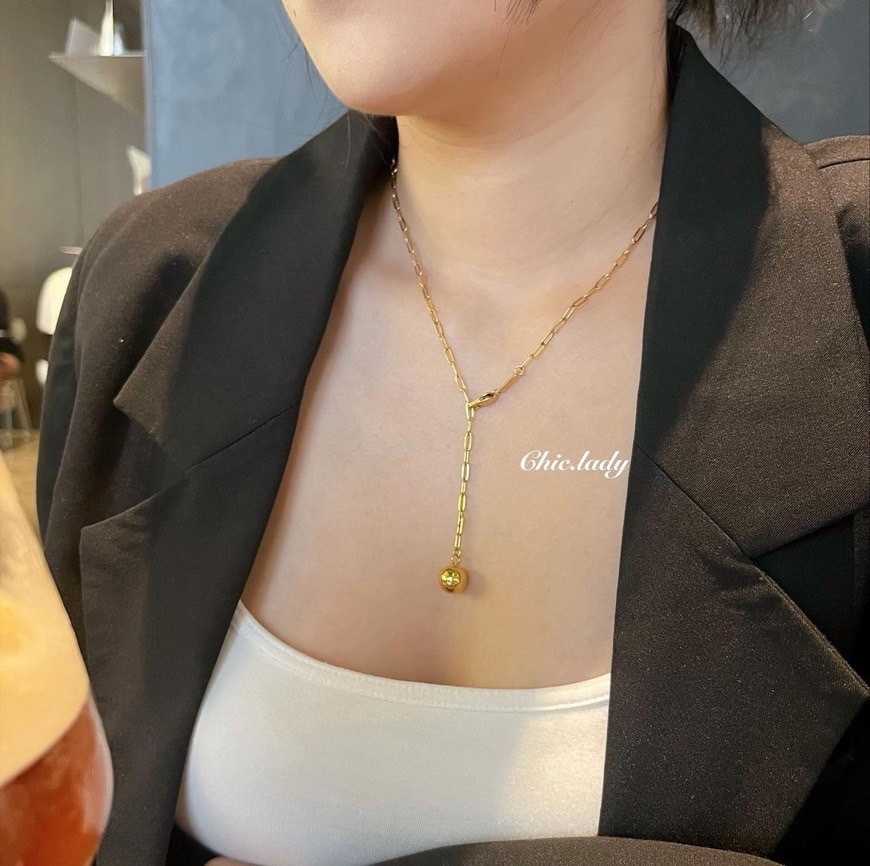 Necklace ｜兩戴式小金球