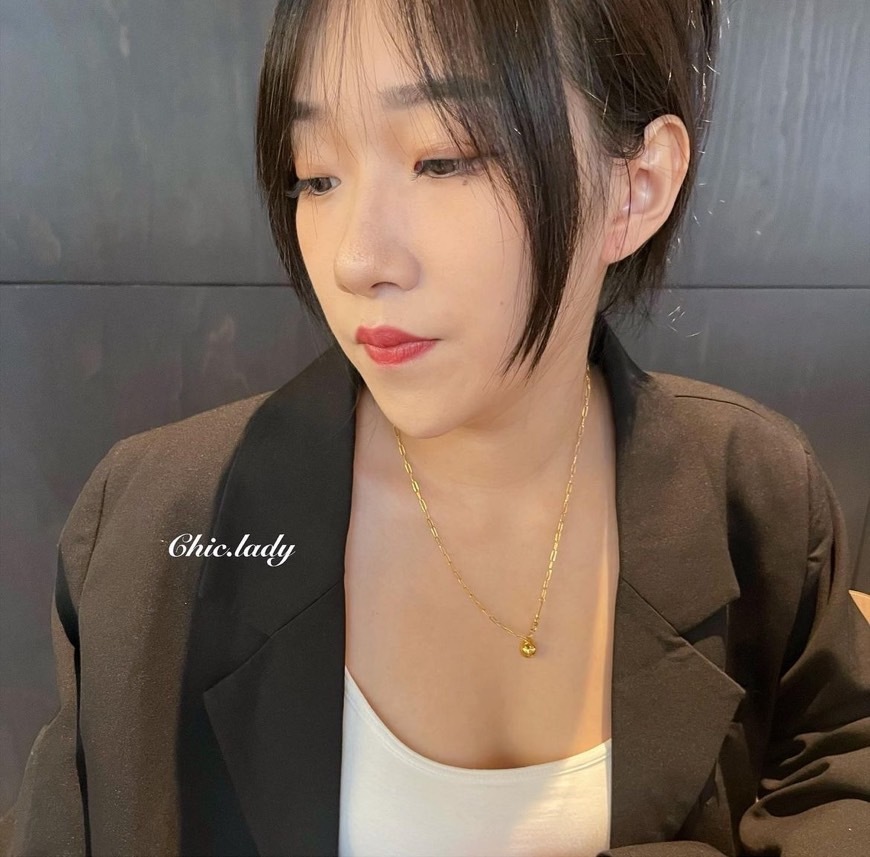 Necklace ｜兩戴式小金球