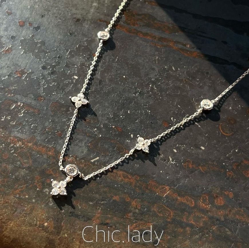 Necklace ｜銀白四葉草項鍊