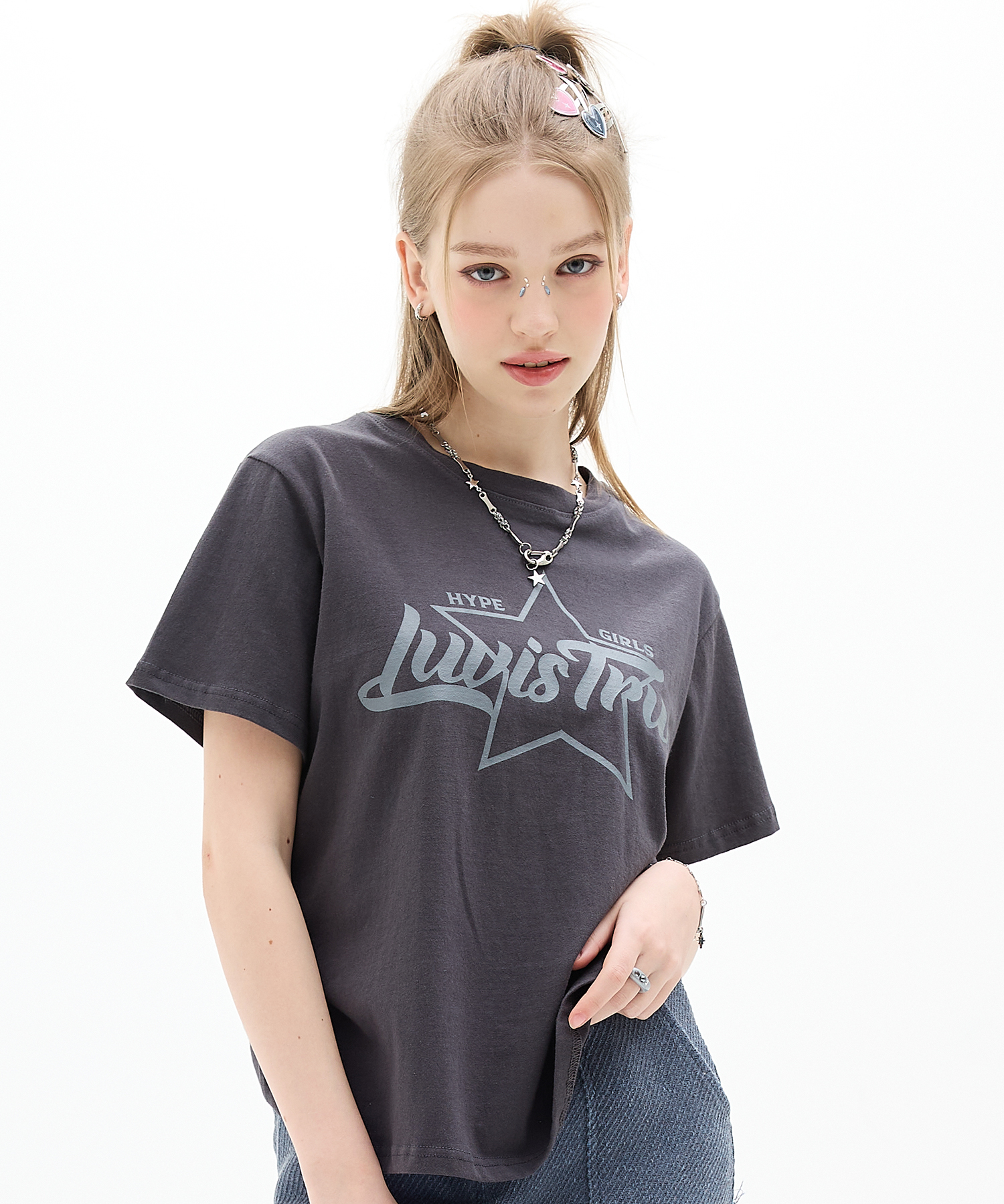 <預購> 官網限定優惠 韓國LUV IS TRUE DN STAR LOGO ⭐️ 星星純棉短T #Luvistrue