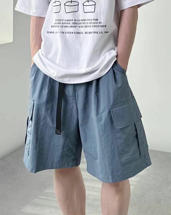 淨色工裝短褲 P2574