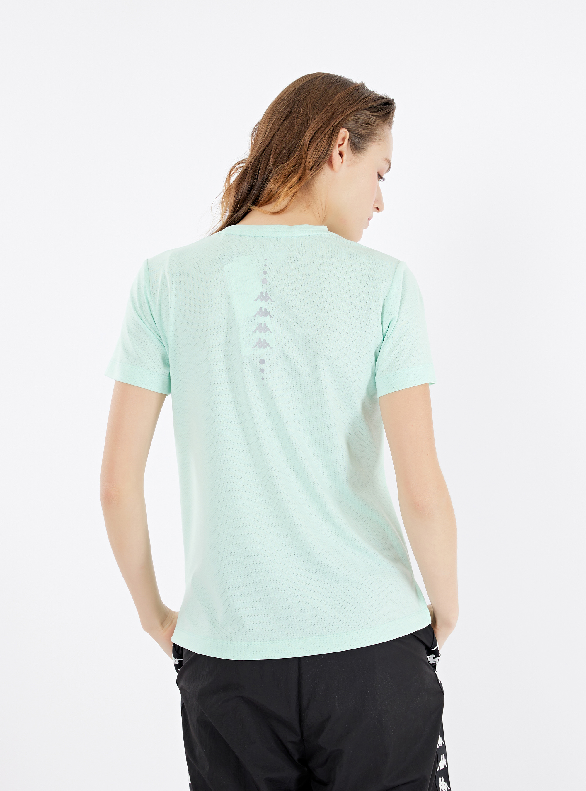 女款 吸濕排汗下擺開岔圓領T-Shirt