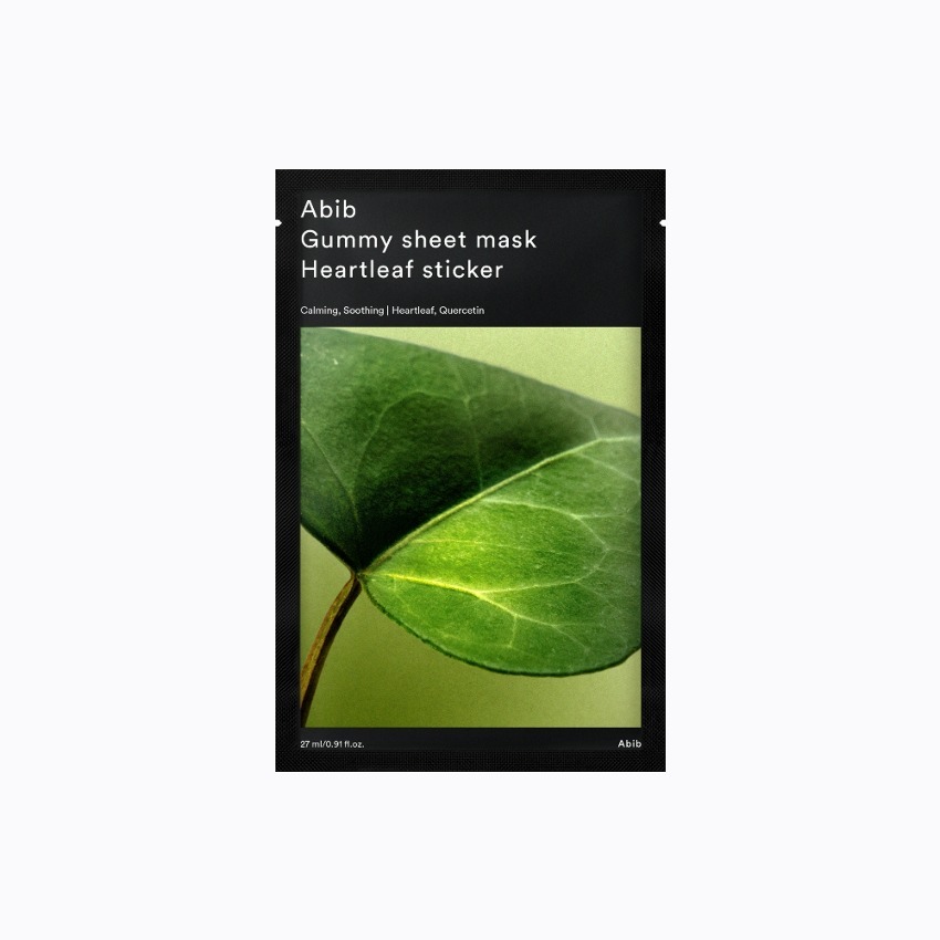 Abib [1ea] GUMMY SHEET MASK HEARTLEAF STICKER (2023) 8809750463729