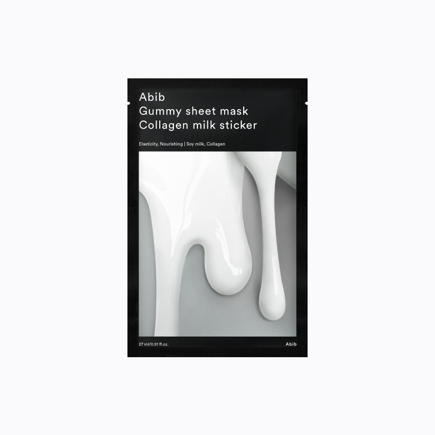 Abib [1ea] GUMMY SHEET MASK COLLAGEN MILK STICKER (2023) 8809750463767
