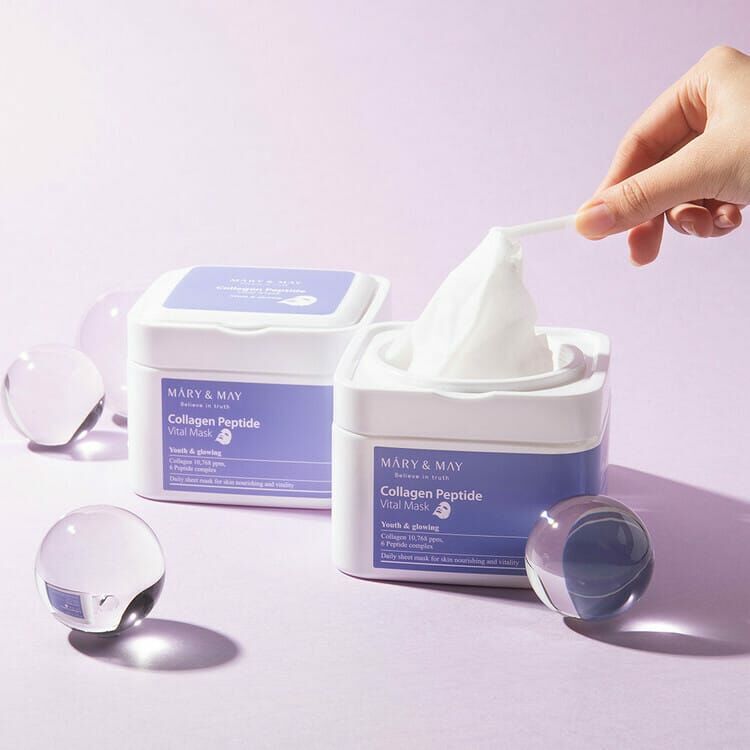 Mary&May (30pcs) Collagen Peptide Vital Mask 8809670681517