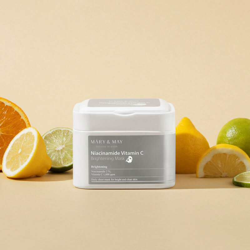 Mary&May (30pcs) Niacinamide Vitamin C Brightening Mask 8809670681401