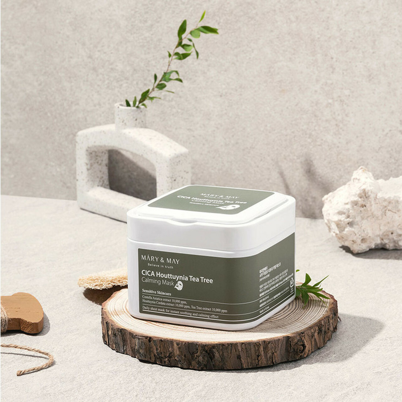 Mary&May (30pcs) CICA Houttuynia Tea Tree Calming Mask 8809670681395