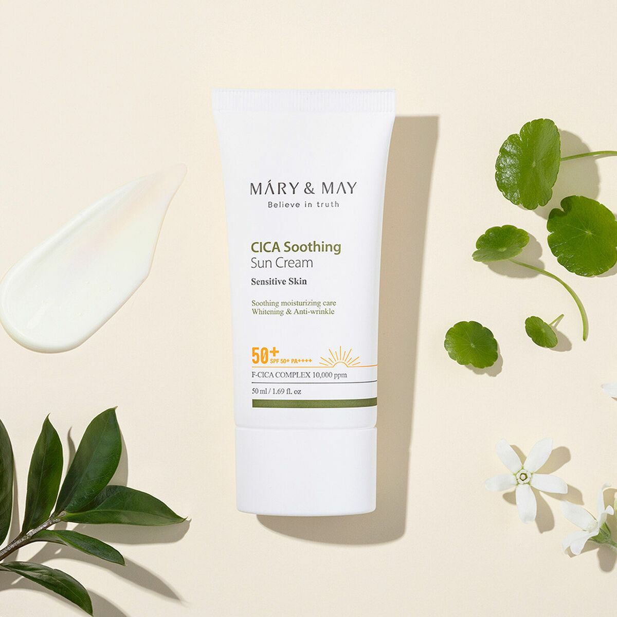 Mary&May CICA Soothing Sun Cream SPF50+ PA++++ 50ml 8809670681609