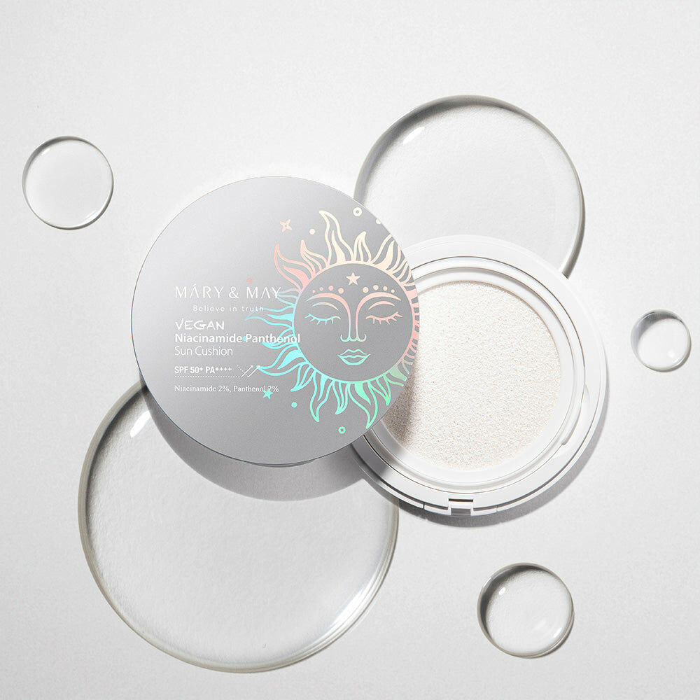 Mary&May Vegan Niacinamide Panthenol Sun Cushion SPF50+ PA++++ 25g 8809670682040