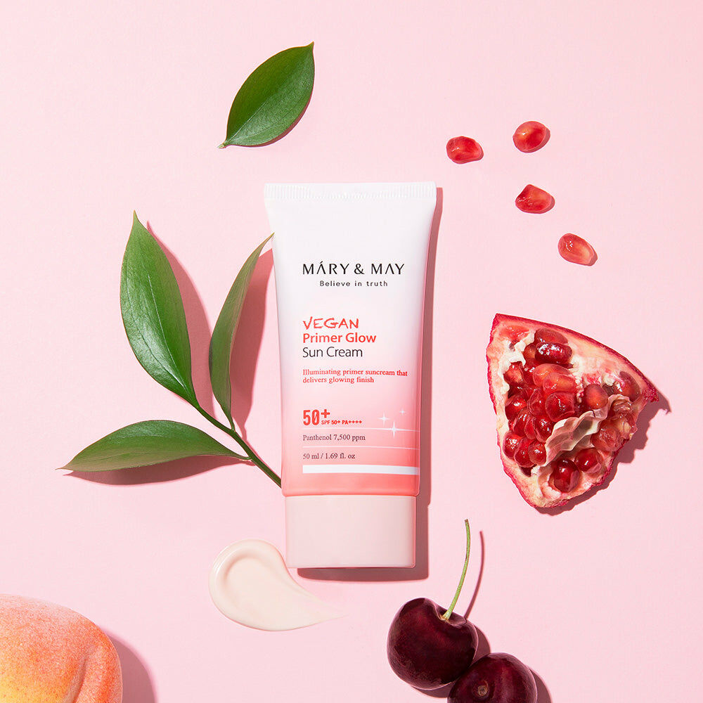 Mary&May Vegan Primer Glow Sun Cream SPF50+ PA++++ 50ml 8809670682019