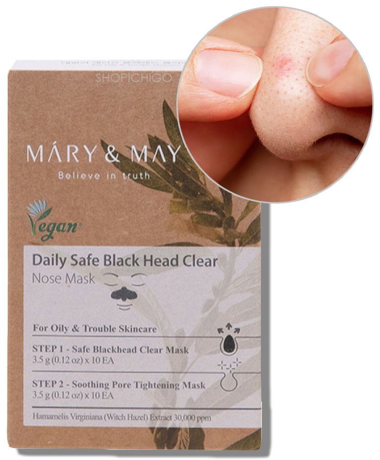 Mary&May (10EA) Daily Safe Black Head Clear Nose Mask 8809670681562