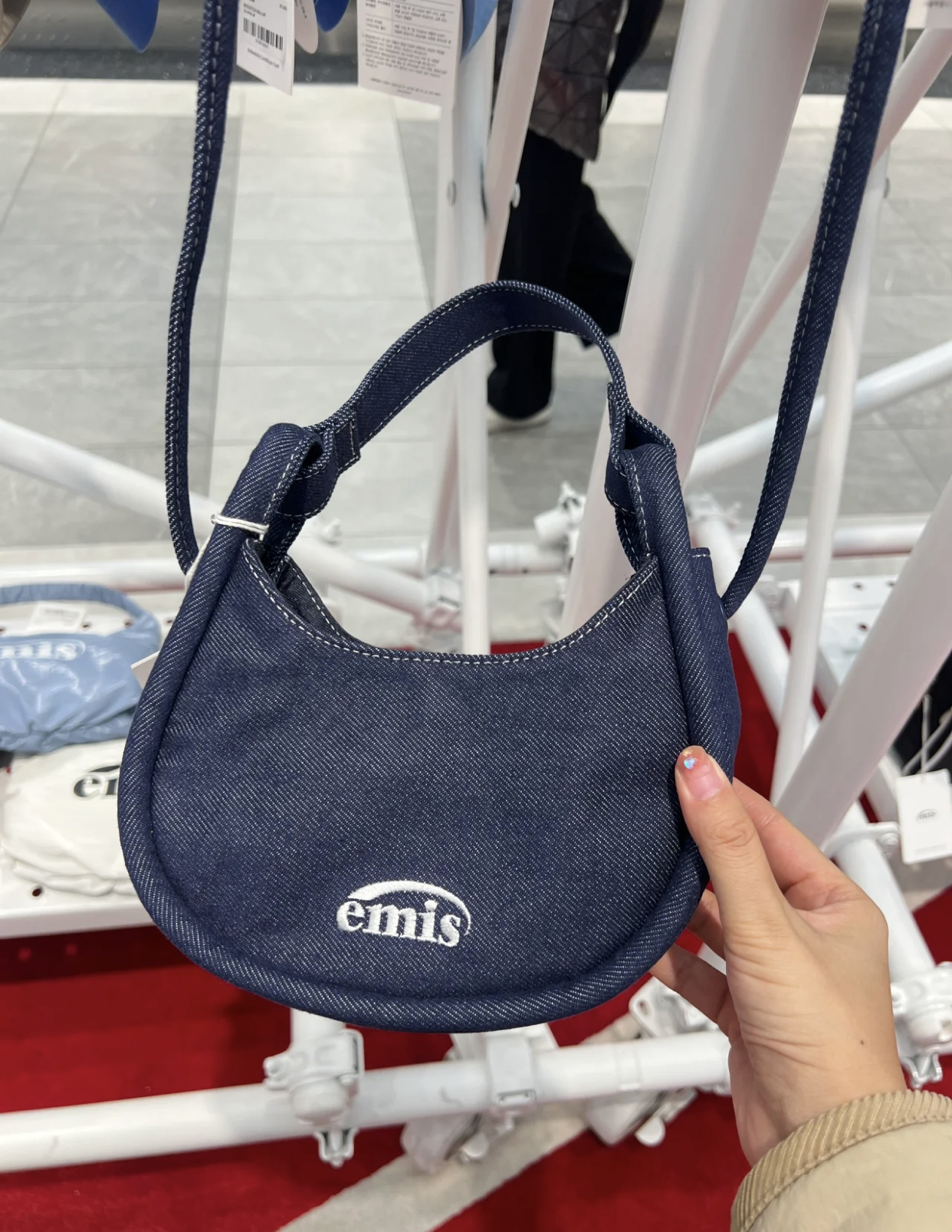 EMIS DENIM SHOULDER BAG