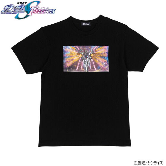 213369 Pbandai 預訂2024/8月 機動戦士ガンダムSEED FREEDOM　マイティーストライクフリーダムガンダム ラメTシャツ