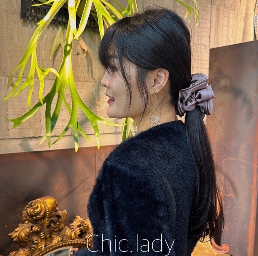 光澤高級感髮圈