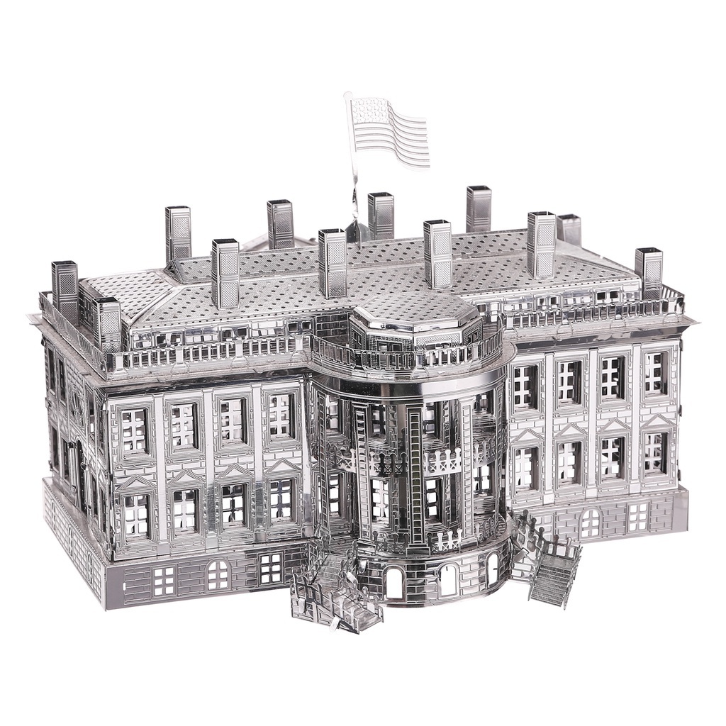 【Piececool拼酷】3D立體金屬拼圖：白宮