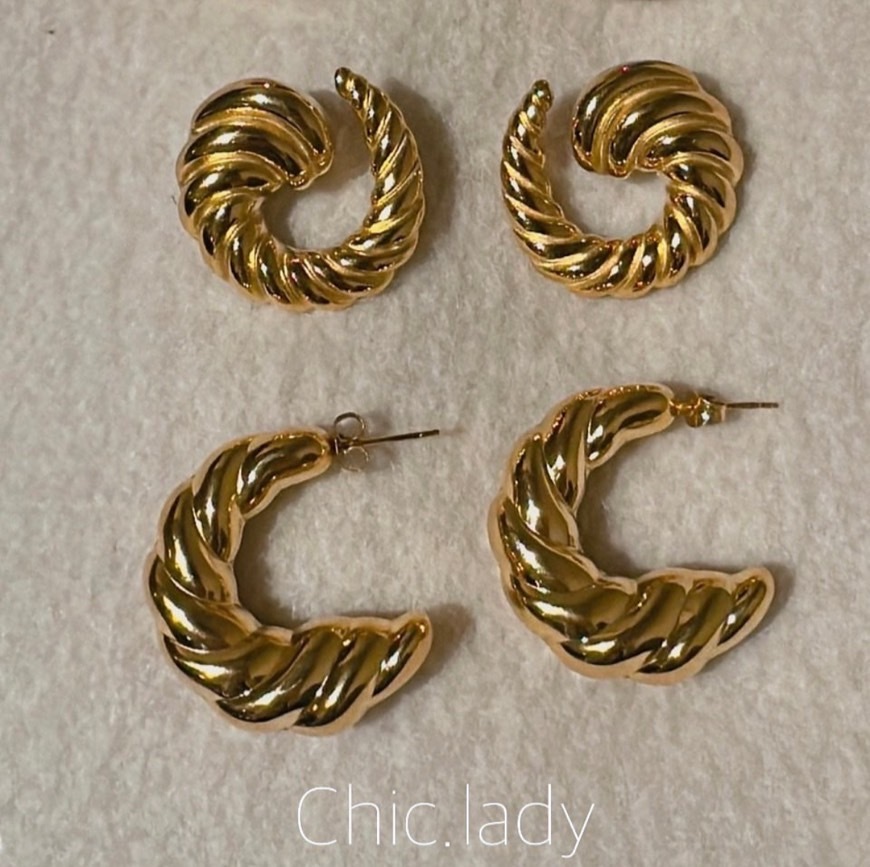 Earrings｜ 牛角麵包