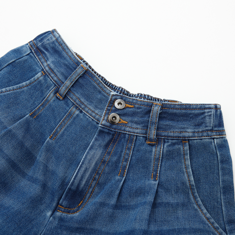 ボトムス main story 24ss Denim Cut Off Short 2y 50%off SS24 Main Story Denim Cut Off Short - Stonewashed
