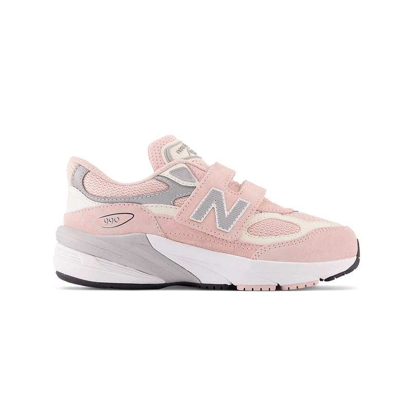 NEW BALANCE FuelCell 990v6 Hook and Loop PS 粉麂皮休閒鞋中童