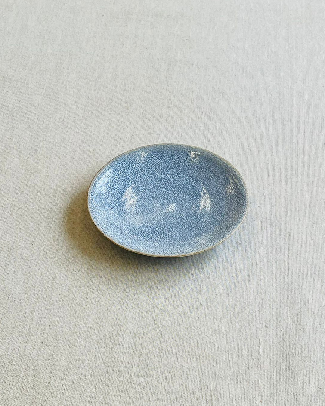手工陶器 兵山窯 小圓皿 吳須藍｜UPRODUCTS