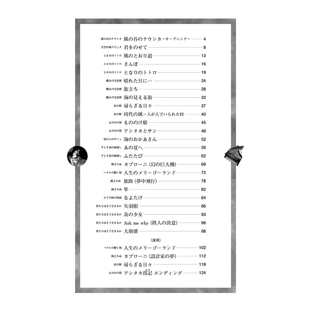 鋼琴譜 714968 中~上級 久石讓 / 吉卜力工作室合集 ソロ 久石 譲ベスト