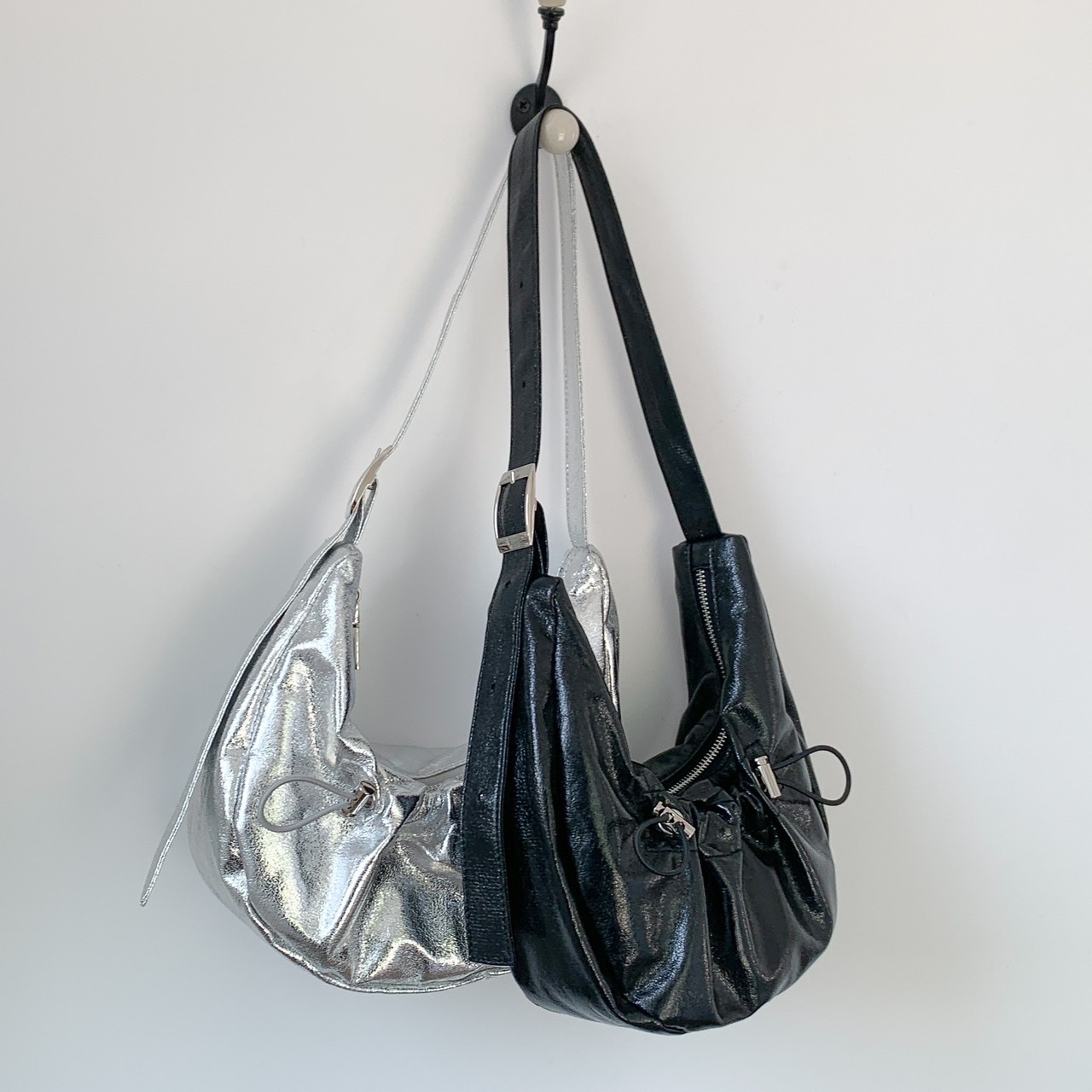 皺褶凱旋門腋下包/2色