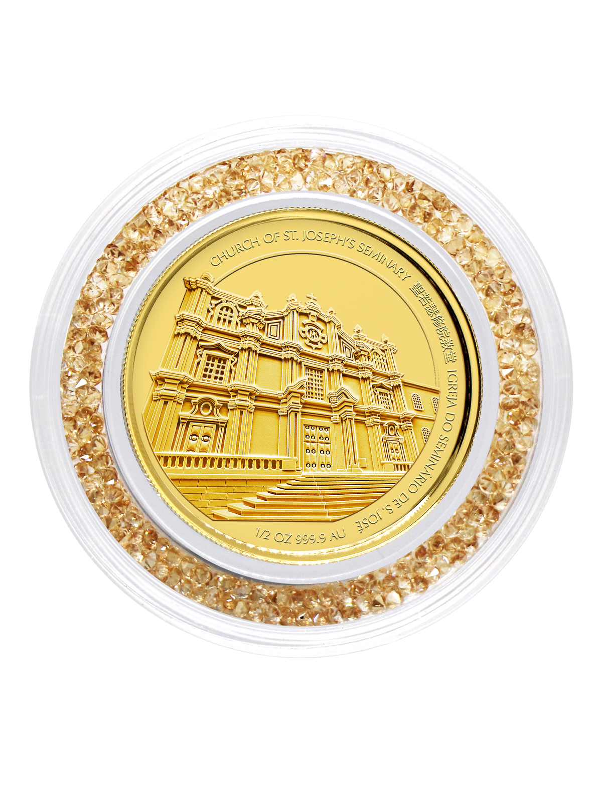 2024澳門龍年生肖紀念幣0.5安士精裝金幣