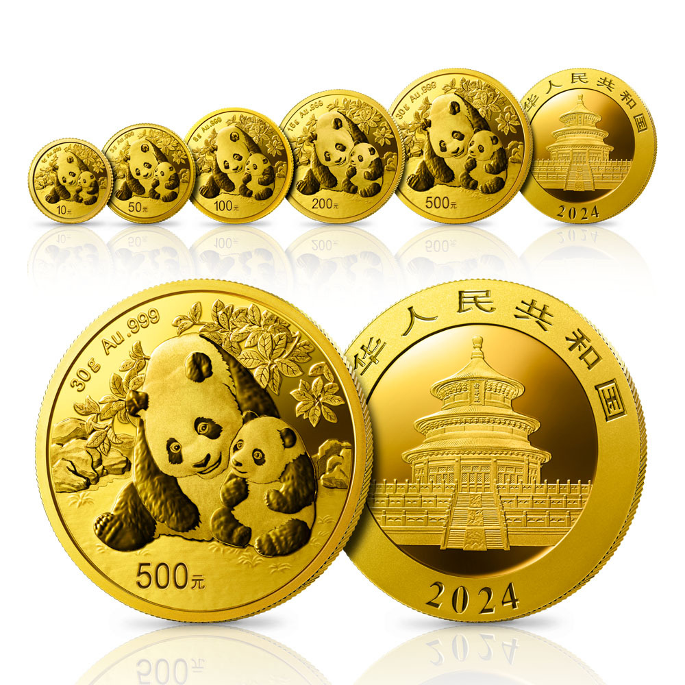 2024版熊貓投資金幣5V套裝