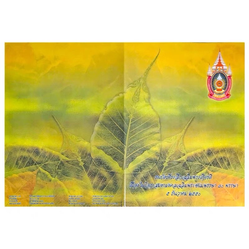 【冊裝】泰國三連體紀念鈔  紀念國王誕辰80周年