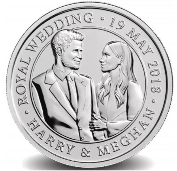 英國哈里王子結婚(2018)5英鎊紀念幣