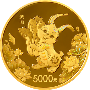 2023中國癸卯（兔）年500克圓形金質紀念幣