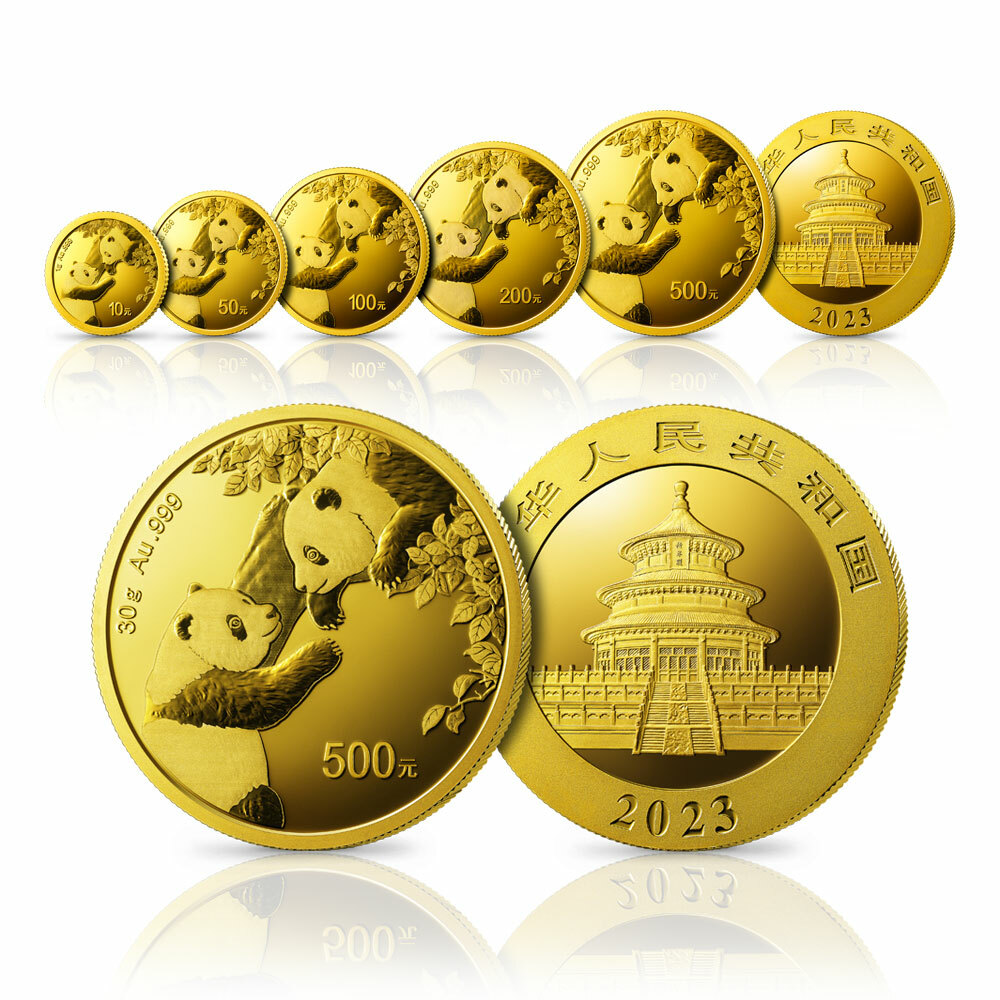 2023版熊貓投資金幣5V套裝