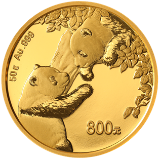 2023版熊貓貴金屬紀念幣50克圓形金質紀念幣