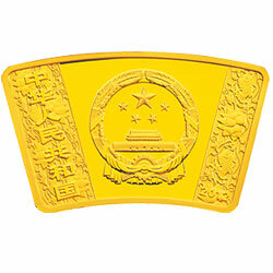 2012中國壬辰（龍）年金銀紀念幣1-3盎司扇形金質紀念幣