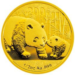 2011版熊貓金銀紀念幣1-2盎司圓形金質紀念幣