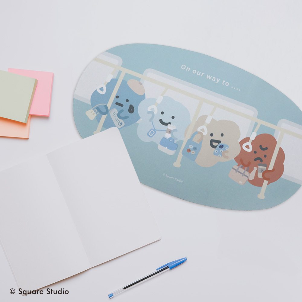 方坊滑鼠(桌)墊(旅途中)