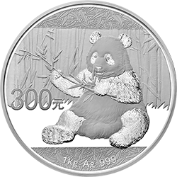 2017版熊貓金銀紀念幣1公斤圓形銀質紀念幣