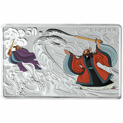 2010中國古典文學名著——《水滸傳》彩色金銀紀念幣（第2組）5盎司長方形彩色銀質紀念幣