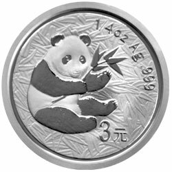 2007中國熊貓金幣發行25周年金銀紀念幣1-4盎司圓形銀質紀念M