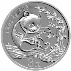 2007中國熊貓金幣發行25周年金銀紀念幣1-4盎司圓形銀質紀念G