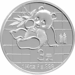 2007中國熊貓金幣發行25周年金銀紀念幣1-4盎司圓形銀質紀念B