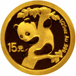 2007中國熊貓金幣發行25周年金銀紀念幣1-25盎司圓形金質紀念幣O