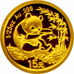 2007中國熊貓金幣發行25周年金銀紀念幣1-25盎司圓形金質紀念幣M